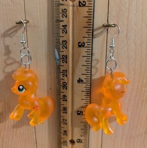 Orange Pony Earrings